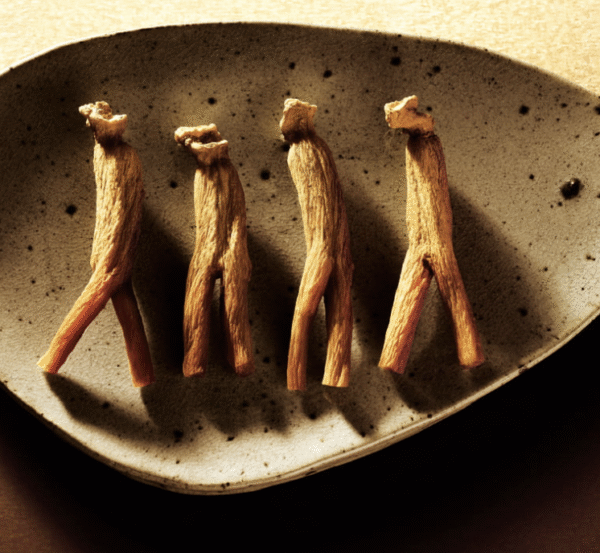 Fresh ginseng roots and capsules illustrating antioxidant benefits