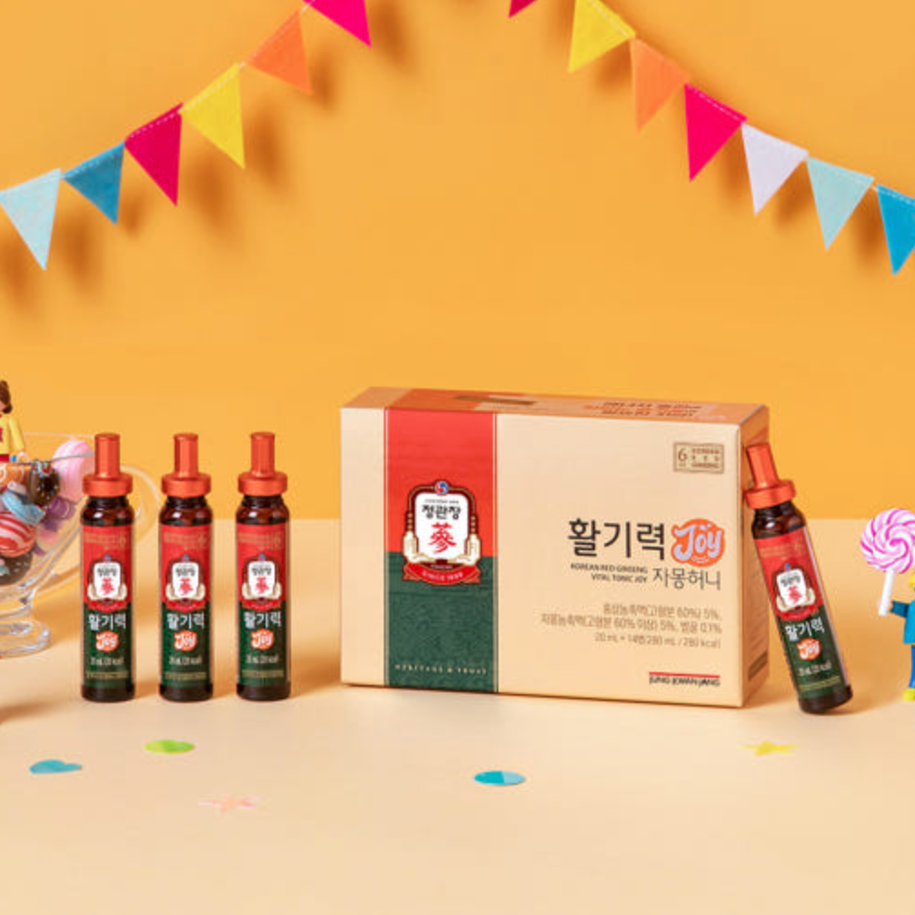 CheongKwanJang Vital JOY — Korean Red Ginseng Drink 20 mL × 14 Bottles (Grapefruit & Honey)