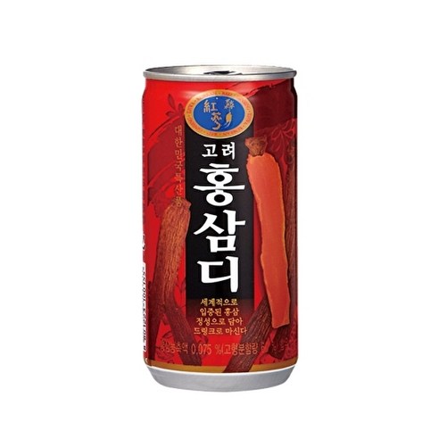 [Korean Ginseng Drink]Ilhwa Goryeo Hongsamdi 175ml (30 cans)