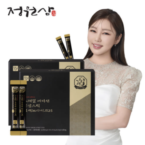 Jungwonsam Korean Red Ginseng Extract Ginsenoside25 10g x 60 sticks