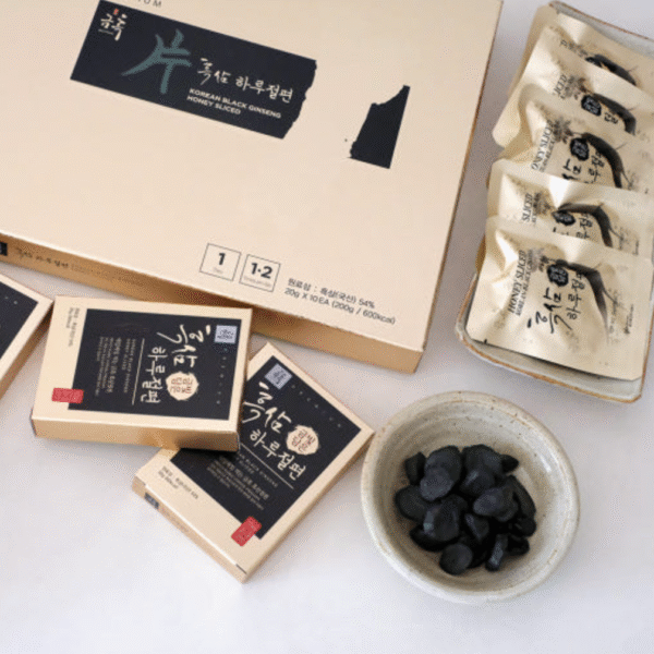 GeumHeuk Honey-Infused Black Ginseng Root Slices (20 g × 10 pieces) - Image 6