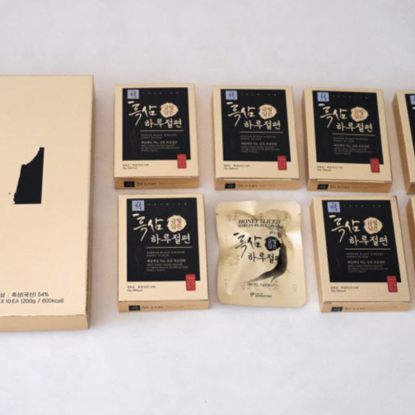 GeumHeuk Honey-Infused Black Ginseng Root Slices (20 g × 10 pieces) - Image 4