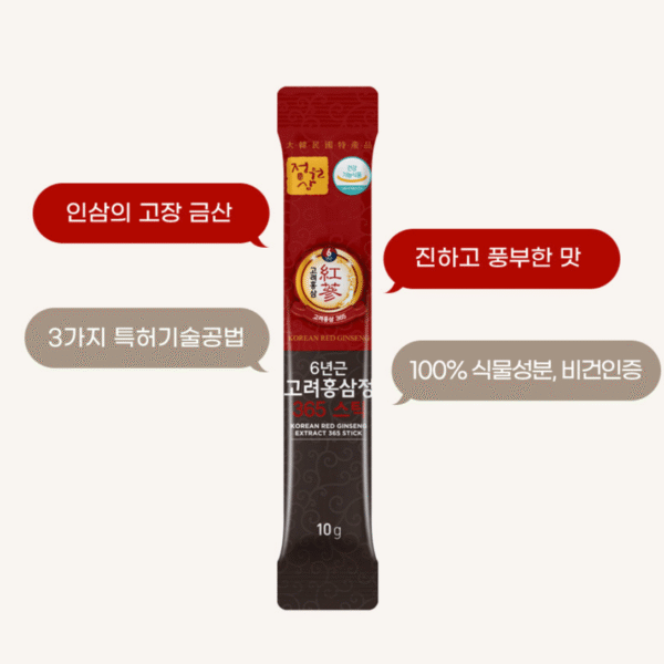 Nature Garden — 6-Year Korean Red Ginseng Extract 365 (10 g × 30 sticks) - Image 4