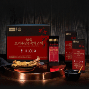 JUNGWONSAM by Nature Garden 6-year Korean red ginseng concentrate sticks, honey & tangerine, 10 g x 30, HACCP
