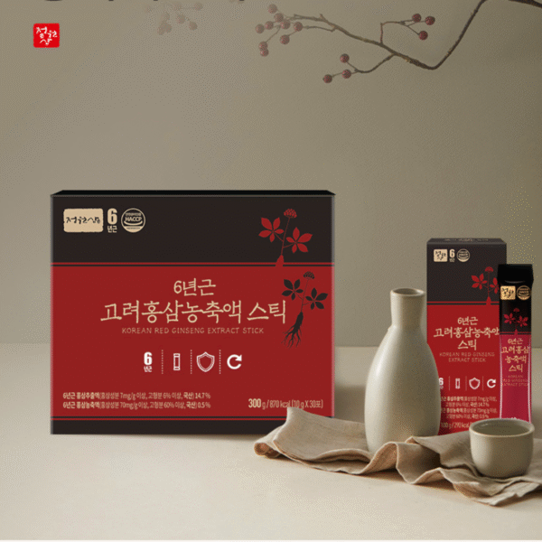 Nature Garden — 6-Year Korean Red Ginseng Concentrate Sticks (10 g × 30 sticks) - Image 3