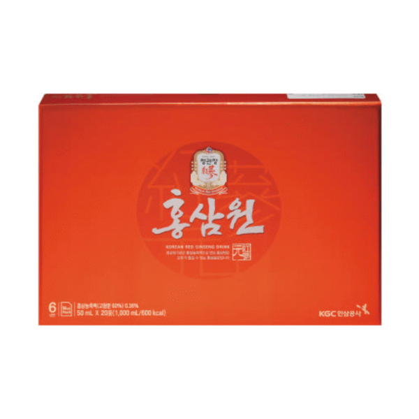 CheongKwanJang Hong Sam Won Set — Korean Red Ginseng Drink (50 mL × 20 Pouches) - Image 4
