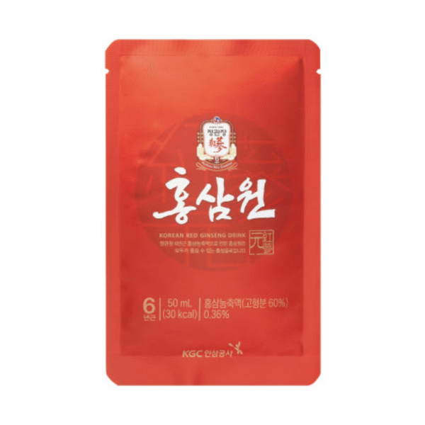 CheongKwanJang Hong Sam Won Set — Korean Red Ginseng Drink (50 mL × 20 Pouches) - Image 2