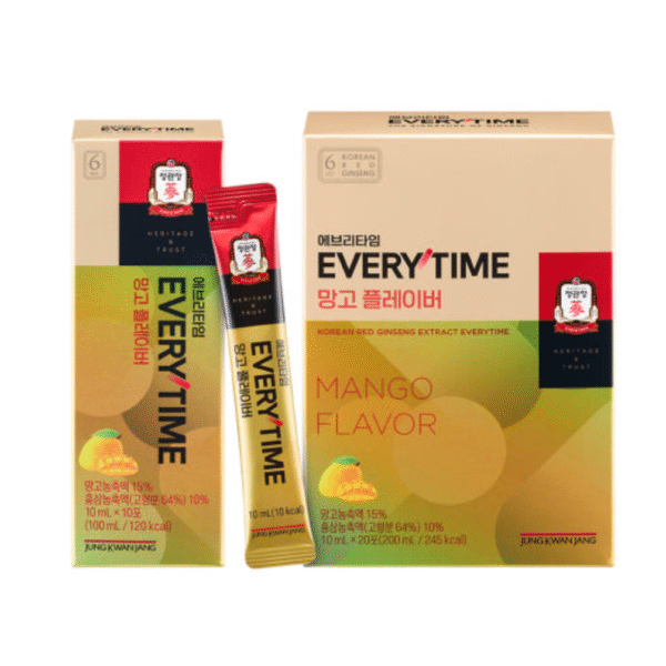 CheongKwanJang Everytime Mango Flavor Korean Red Ginseng Stick (10ml × 30 Sticks) - Image 5