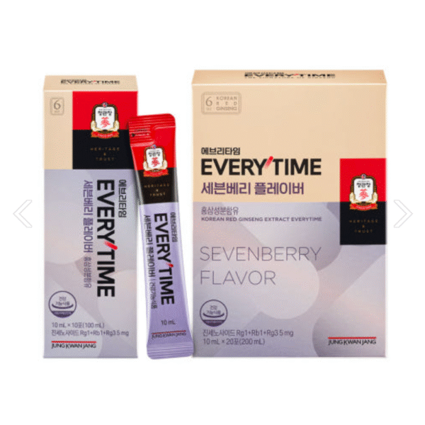 CheongKwanJang Everytime Sevenberry Flavor Korean Red Ginseng Stick (10ml × 20 sticks) - Image 5