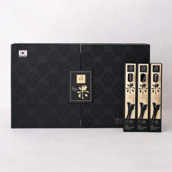GeumHeuk Honey-Infused Black Ginseng Cheongwa whole-root slices gift set
