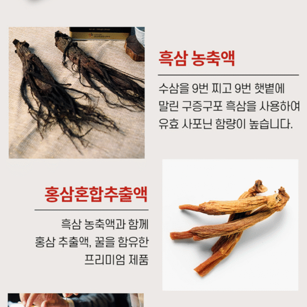 GeumHeuk Premium Black Ginseng Gold Extract (50 mL × 60 Pouches | 3,000 mL) - Image 7