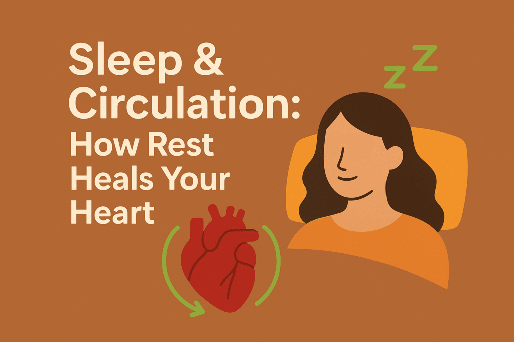 A peaceful sleep promoting healthy blood circulation