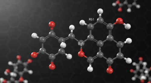 Molecular structure diagram of ginsenosides