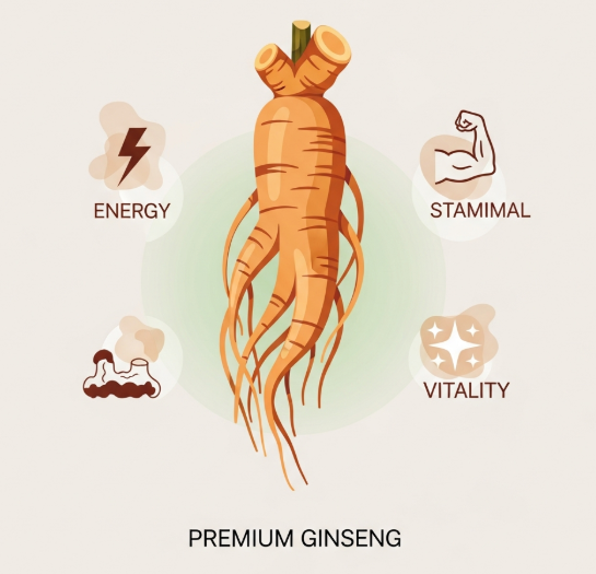 korean ginseng for stamina and energy