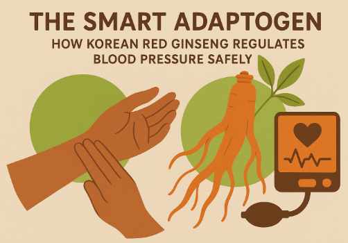 Korean Red Ginseng helping to regulate blood pressure naturally