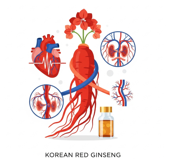 Korean Red Ginseng supporting heart and vascular wellness