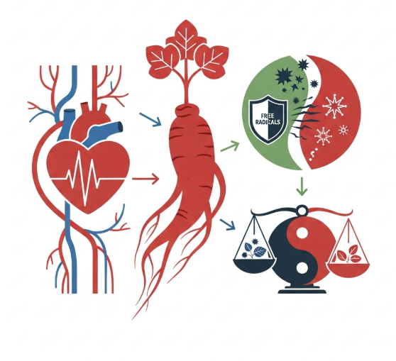 Korean Red Ginseng for circulation and cardiovascular wellness