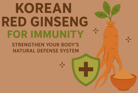 Korean Red Ginseng roots and tea promoting immune system health