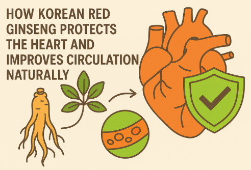 Korean Red Ginseng supporting heart function and healthy blood circulation