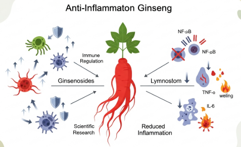 Korean red ginseng anti-inflammatory benefits scientifically researched