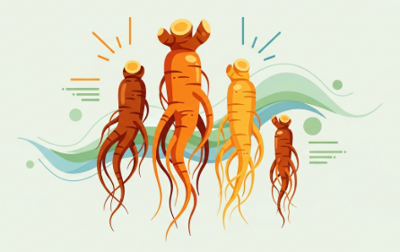 Korean ginseng root supporting long-term energy and fatigue management