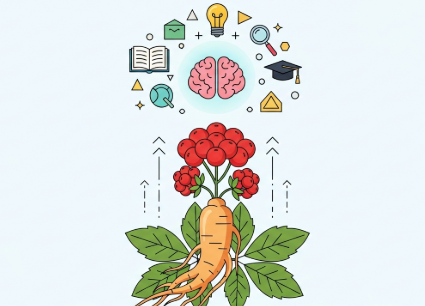 Korean ginseng supporting learning and mental focus