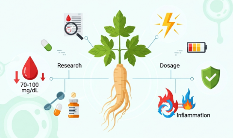 Ginseng for metabolic health benefits illustration