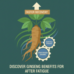 Korean ginseng supporting faster recovery from fatigue