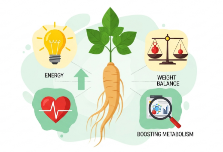 Ginseng for boosting metabolism naturally