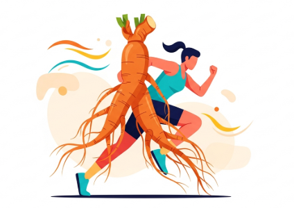 Korean ginseng supporting natural physical stamina and endurance