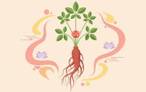 Korean ginseng root supporting women’s daily energy and vitality
