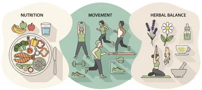 healthy lifestyle habits for adults over 30 with balanced nutrition and Korean ginseng support