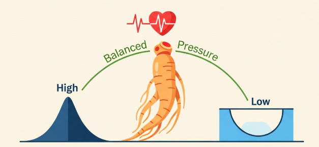 Korean ginseng supporting normal blood pressure balance