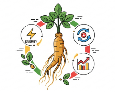 Korean ginseng for men’s vitality root and extract