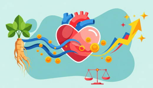 Ginseng for heart health and blood circulation