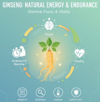 Ginseng for natural energy and enduranceGinseng for natural energy and endurance