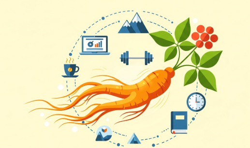 Korean ginseng supporting energy for a busy daily routine