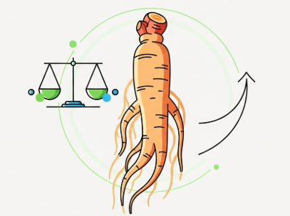Korean ginseng root supporting immune health naturally