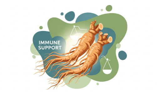 Korean ginseng root supporting healthy immune function