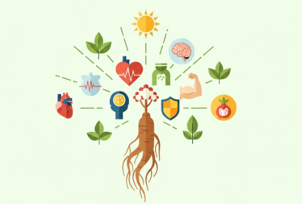 Korean ginseng roots supporting year-round wellness naturally
