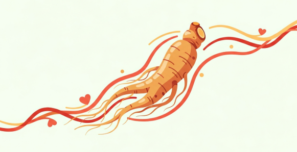 Korean ginseng supporting natural blood circulation