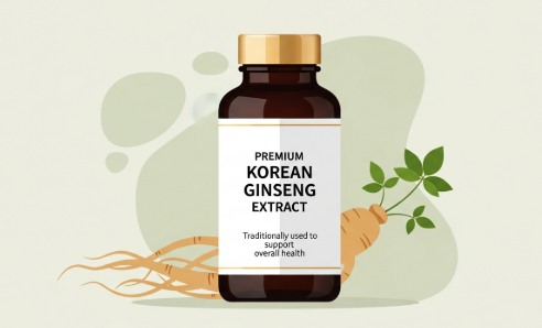 Korean ginseng extract supporting daily wellness and vitality