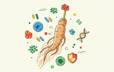 Korean ginseng root supporting immune balance naturally
