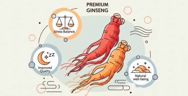 Korean ginseng supporting better natural sleep quality