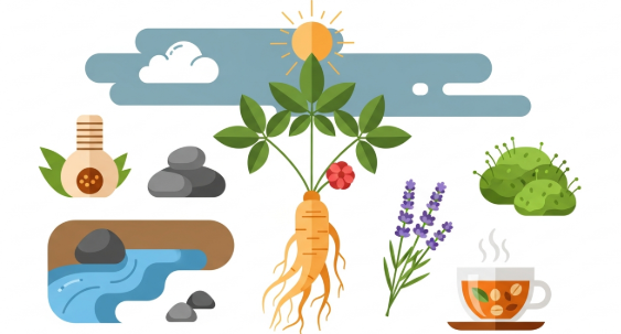 Korean ginseng supporting natural stress balance and calm