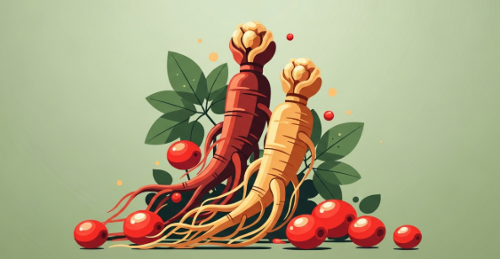 Korean ginseng root supporting whole-body wellness naturally