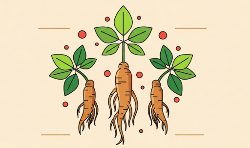 Korean ginseng roots as a natural supplement supporting daily health