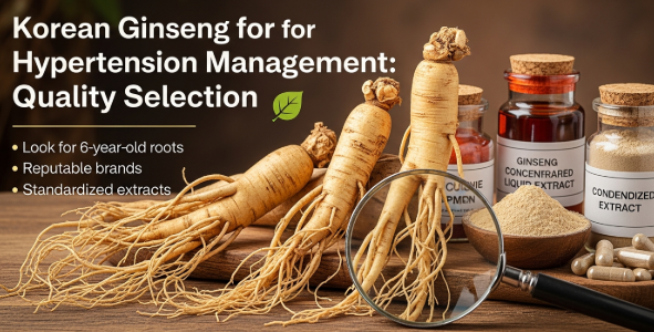 Selecting high-quality Korean ginseng to support healthy blood pressure