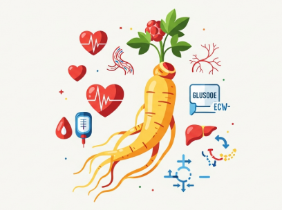 Korean ginseng supporting healthy cholesterol balance naturally