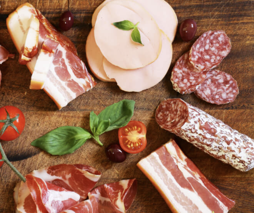 processed-meat-vs-unprocessed-meat Processed meat compared with fresh unprocessed meat such as bacon and chicken
